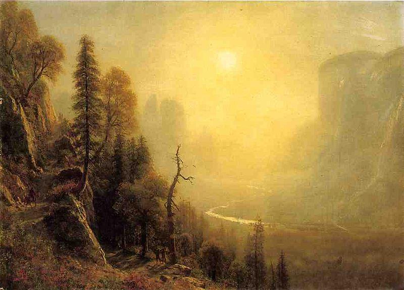 Albert Bierstadt Study_for_Yosemite_Valle Spain oil painting art